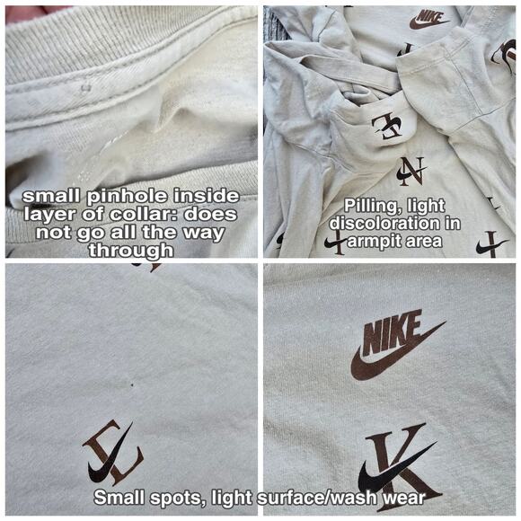 4 Nike Tshirts Size XXL Logo Swoosh Graphic Monogram Print Short Sleeves 2X - Picture 3 of 16